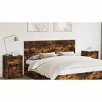 vidaXL Tête de lit Chêne fumé 180 cm Bois d'ingénierie