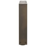 vidaXL Pieds de table basse en forme de V  2 pièces  acier naturel  40 x (30-31 3) cm