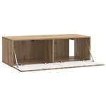 vidaXL Meuble TV mural 98 x 41 x 30 cm Chêne artisanal