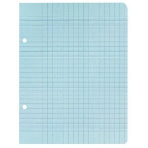 Feuilles Simples 17x22cm Seyès 100 Pages 80g Grands Carreaux Sous Film Bleues CONQUÉRANT