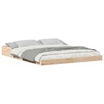 vidaXL Cadre de lit Marron 160 x 220 cm Pin massif