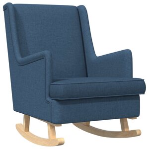 vidaXL Chaise à bascule Bleu 62 x 80 x 85 cm tissu