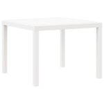 vidaXL Ensemble repas jardin blanc en poly rotin 5 pièces
