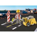 PLAYMOBIL 71185 - City Action Ouvrier avec scie de sol