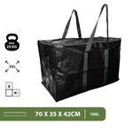 Pack and Move - Lot 8 Grands Sacs Déménagement Recyclé - Rangement Et Transport Ultra Résistant - Réutilisable - Poignées Solides - 100L