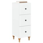 vidaXL Armoire à tiroirs Blanc 33 x 34 5 x 90 cm Bois d'ingénierie