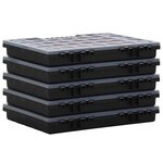 vidaXL Boîtes d'assortiment 10 Pièces 40x30x5 cm Polypropylène