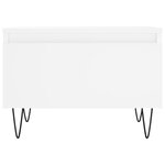 vidaXL Tables basses 2 Pièces blanc 50x46x35 cm bois d'ingénierie