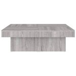 vidaXL Table basse Sonoma gris 90x90x28 cm Bois d'ingénierie