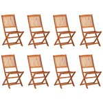 vidaXL Ensemble à manger de jardin 9 Pièces 220x90x75 cm bois d'acacia