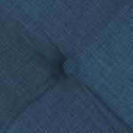 vidaXL Coussins de siège 2 Pièces Bleu 40 x 40 x 6 cm tissu