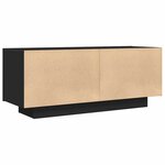vidaXL Meuble TV Noir 100x35x40 cm Aggloméré