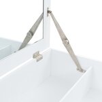 vidaXL Coiffeuse avec miroir MDF 60 x 40 x 75 cm