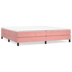vidaXL Cadre de lit sans matelas rose 200x200 cm velours