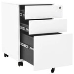 vidaXL Classeur mobile Blanc 39x45x60 cm Acier