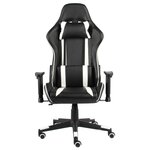 vidaXL Chaise de jeu pivotante Blanc PVC