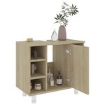 vidaXL Armoire de salle de bain Chêne sonoma Bois d'ingénierie