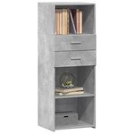 vidaXL Buffet haut gris béton 45x42 5x124 cm bois d'ingénierie
