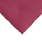 vidaXL Coussin de Dos Bordeaux 180 x 50 cm Tissu en velours côtelé