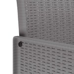 vidaXL Ensemble de salle à manger pour jardin 11 Pièces Gris clair