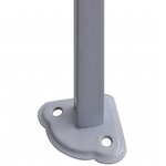 vidaXL Tente de réception pliable avec 2 parois 2x2 m Acier Bleu