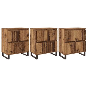 vidaXL Buffet 3 Pièces Bois ancien 60 x 35 x 70 cm