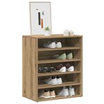 vidaXL Armoire à chaussures chêne artisanal bois d'ingénierie