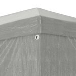 vidaXL Tente de fête 1200 x 300 x 255 cm Gris clair PE et acier