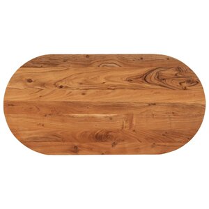 vidaXL Dessus de table 120x60x3 8 cm ovale bois massif d'acacia