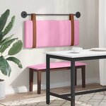 vidaXL Tête de lit suspendue Rose PU antique