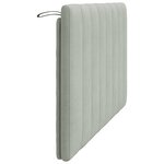vidaXL Coussin de tête de lit Hanko gris clair 120 cm velours