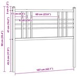 vidaXL Tête de lit de remplacement métal blanc 100 cm