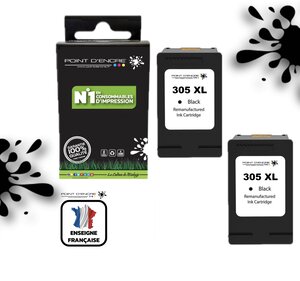 305XL / 305 - 2 X NOIR - Grande capacité