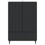 vidaXL Buffet Noir 66 x 34 5 x 97 cm Bois d'ingénierie