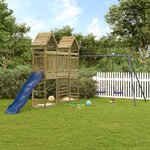 vidaXL Aire de jeux d'extérieur bois de pin imprégné