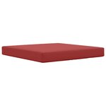 vidaXL Coussin de canapé d'extérieur Polyester Bordeaux 80 x 80 cm