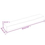 vidaXL Étagère murale 60x10x6 cm bois de chêne massif non traité