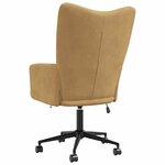 vidaXL Chaise de relaxation Marron Velours