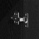 Meuble de salle de bain vidaXL Chêne noir 30x30x190 cm Bois d'ingénierie