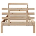 vidaXL Cadre de lit avec tête de lit sans matelas 90x190 cm