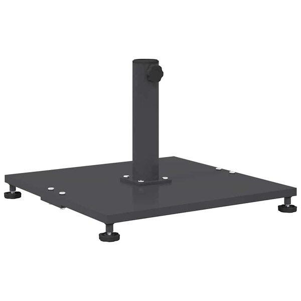 vidaXL Socles de parasol d'extérieur Gris foncé 45 x 45 x 31 cm Acier
