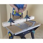 wolfcraft Pince de table de travail PRO 65-150-W Noir et vert
