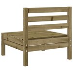 vidaXL Canapés de jardin sans accoudoirs 2 Pièces bois pin imprégné