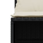 vidaXL Salon de jardin 5 Pièces avec coussins noir résine tressée