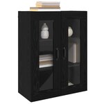 vidaXL Armoires Murailles 2 Pièces Chêne noir 69 5 x 34 x 90 cm