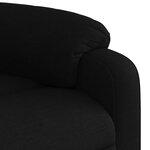 vidaXL Fauteuil de massage inclinable noir tissu