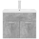 vidaXL Armoire lavabo de salle de bain avec bassin intégré et robinet
