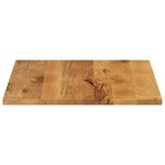 vidaXL Dessus de table 70x70x2 5 cm carré bois massif manguier