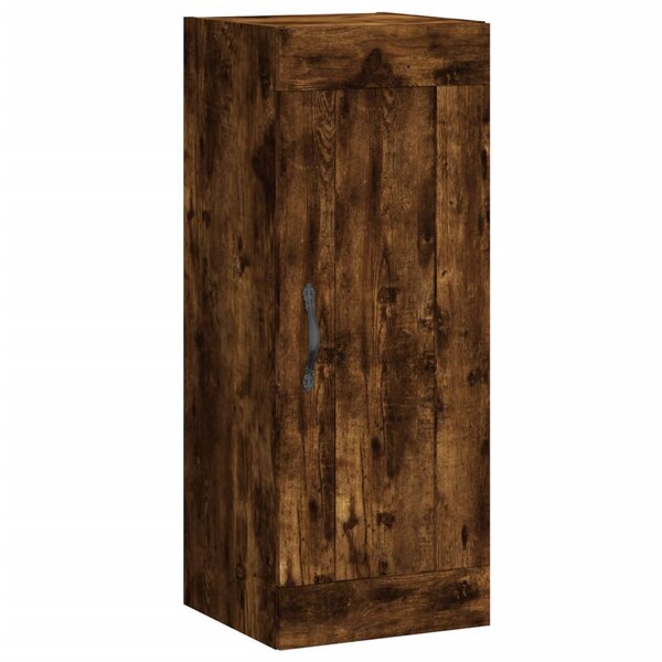 vidaXL Armoire murale chêne fumé 34 5x34x90 cm bois d'ingénierie