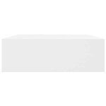 vidaXL Étagères murales avec tiroirs 2 Pièces Blanc 48 cm